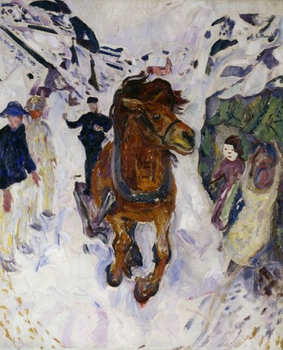 Galoppierendes Pferd von Edvard Munch
