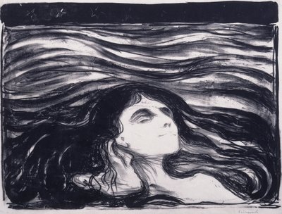 Liebende in den Wellen von Edvard Munch