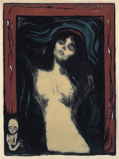Madonna Liebende Frau, 1895-1900 von Edvard Munch
