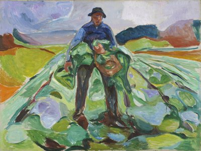 Mann im Kohlfeld von Edvard Munch