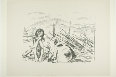 Omega und das Schwein von Edvard Munch