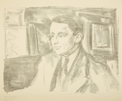 Porträt von Wolfgang Gurlitt, 1912 von Edvard Munch