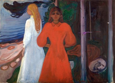 Rot und Weiß von Edvard Munch