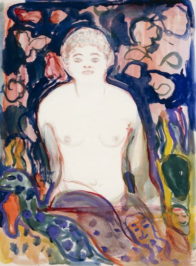 Sitzendes Modell von Edvard Munch