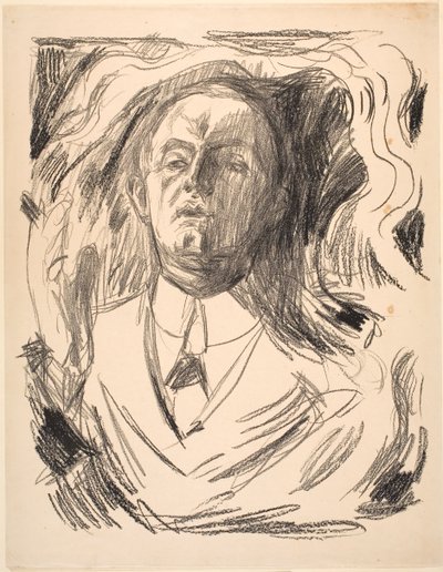 Selbstporträt mit Zigarette von Edvard Munch