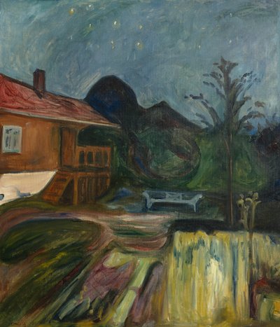 Sommernacht in Åsgårdstrand von Edvard Munch