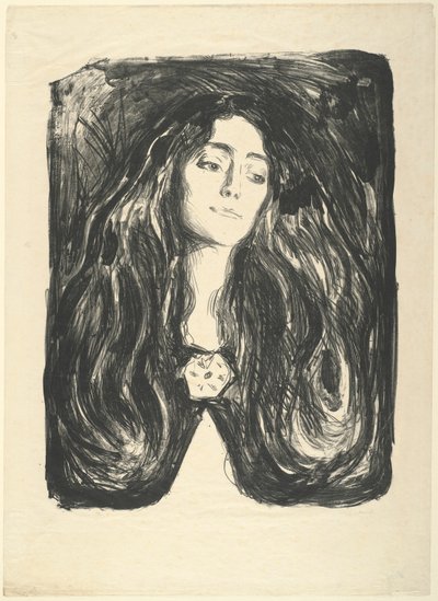 Die Brosche. Eva Mudocci von Edvard Munch