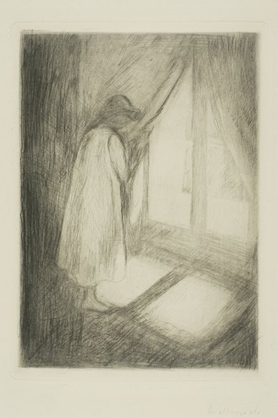 Das Mädchen am Fenster von Edvard Munch