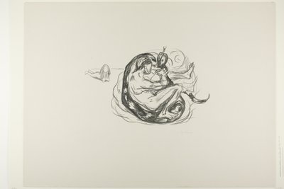 Die Schlange wird getötet von Edvard Munch