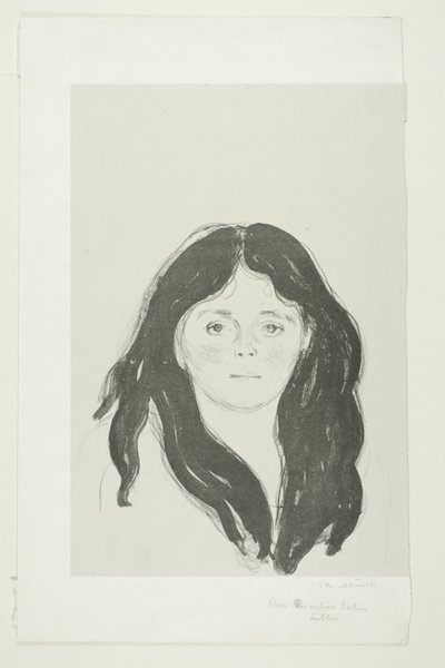 Junge Frau aus dem Lateinischen Viertel von Edvard Munch