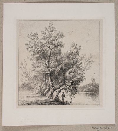 Weidenbäume am Stadtgraben von Edvard Petersen