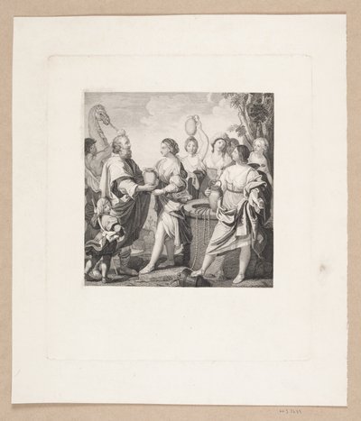 Elieser und Rebekka am Brunnen von Edvard Sonne