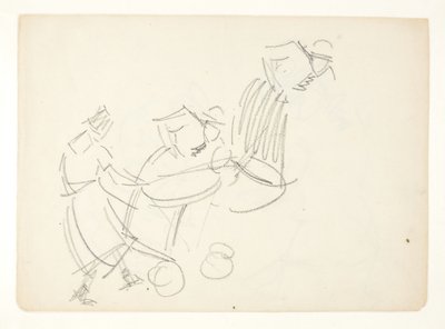 Figurenstudie für das Langelinie-Bild von Edvard Weie