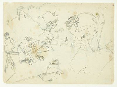 Kompositionsstudie zum Langelinie-Bild von Edvard Weie