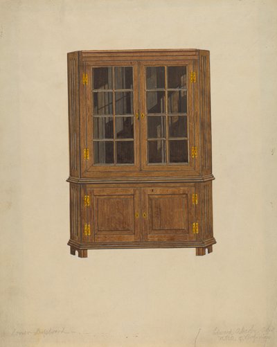 Eckschrank von Edward A. Darby