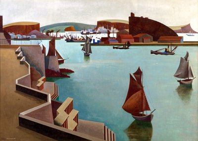 The Cattewater, Plymouth Sound von Edward Alexander Wadsworth