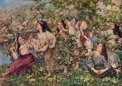 Ein Frühlingslied, 1910-1935 von Edward Atkinson Hornel