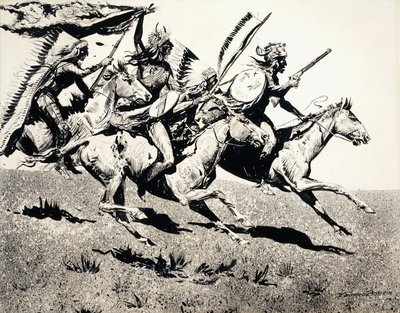 Kriegspartei in Bewegung von Edward Borein