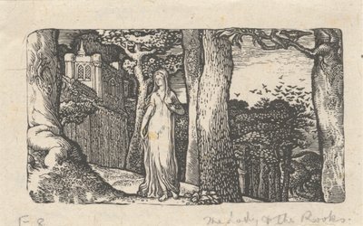 Die Dame und die Saatkrähen von Edward Calvert