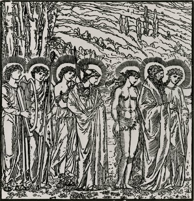 Eintritt unter die Götter von Edward Coley (after) Burne Jones