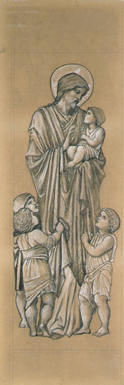 Christus segnet die kleinen Kinder von Edward Coley Burne Jones