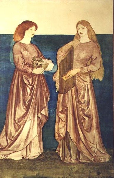 St. Dorothea und St. Cäcilia von Edward Coley Burne Jones