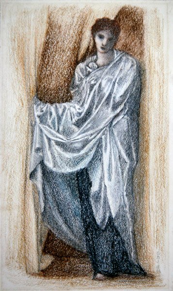 Frau in klassischer Robe von Edward Coley Burne Jones