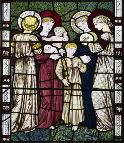 Mütter und Kinder, 1865 von Edward Burne Jones