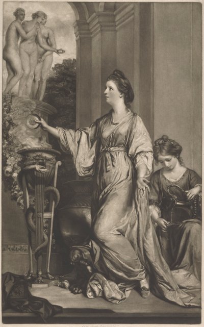 Lady Sarah Bunbury opfert den Grazien von Edward Fisher