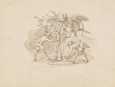 Narren pflanzen einen Baum von Edward Francis Burney