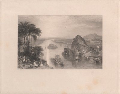 Felsen bei Colgong am Ganges von Edward Goodall