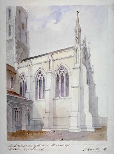 Southwark Cathedral, London, 1831 von Edward Hassell