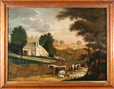Das Grab von William Penn, 1848 von Edward Hicks