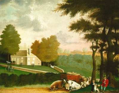 Das Grab von William Penn, ca. 1847-1848 von Edward Hicks