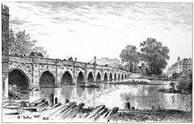Stratford-Brücke, Stratford-upon-Avon, Warwickshire, 1885 von Edward Hull