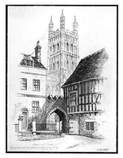 Kathedrale von Gloucester, 1901 von Edward J. Burrows