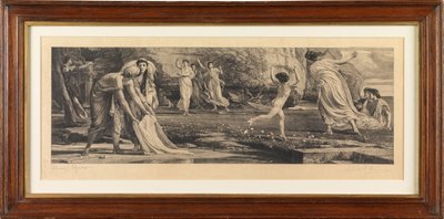 Nausikaa und ihre Mägde von Edward John Poynter