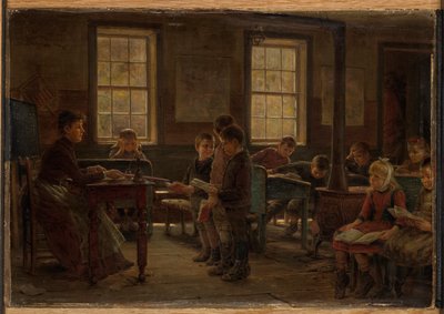Eine Landschule von Edward Lamson Henry