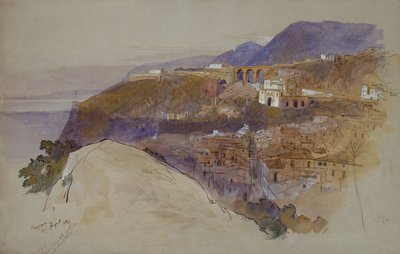 Bagnara über der Straße von Messina von Edward Lear