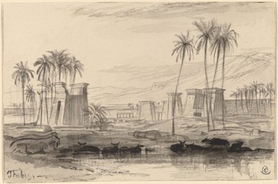 Theben von Edward Lear