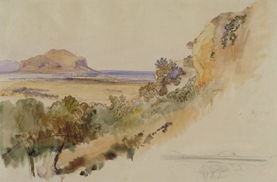 Blick in der Nähe von Palermo von Edward Lear
