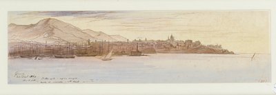 Ansicht von Genua, 1864 von Edward Lear