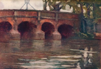 Die Brücke, um 1911 von Edward Leslie Badham