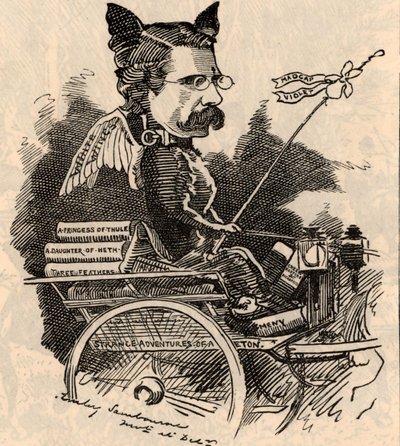 Karikatur von William Black von Edward Linley Sambourne