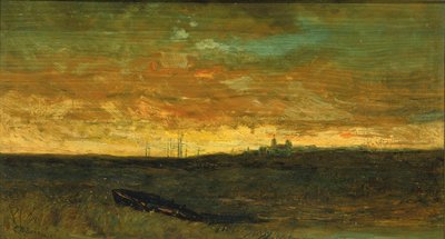 Sonnenuntergangsszene, ca. 1875-1885 von Edward Mitchell Bannister