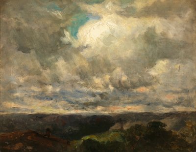 Unbetitelte Landschaft, bewölkter Himmel von Edward Mitchell Bannister