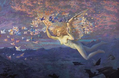 Flügel des Morgens von Edward Robert Hughes