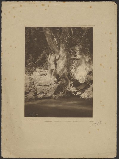 Apache-Schwarzer Fluss (Bei der Platane) von Edward S. Curtis