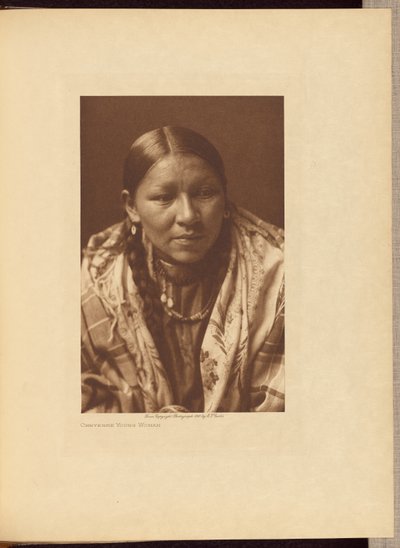 Cheyenne-Junge Frau von Edward S. Curtis