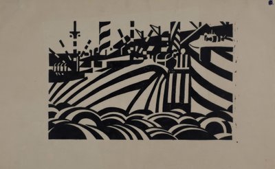 Dock-Szene von Edward Wadsworth
